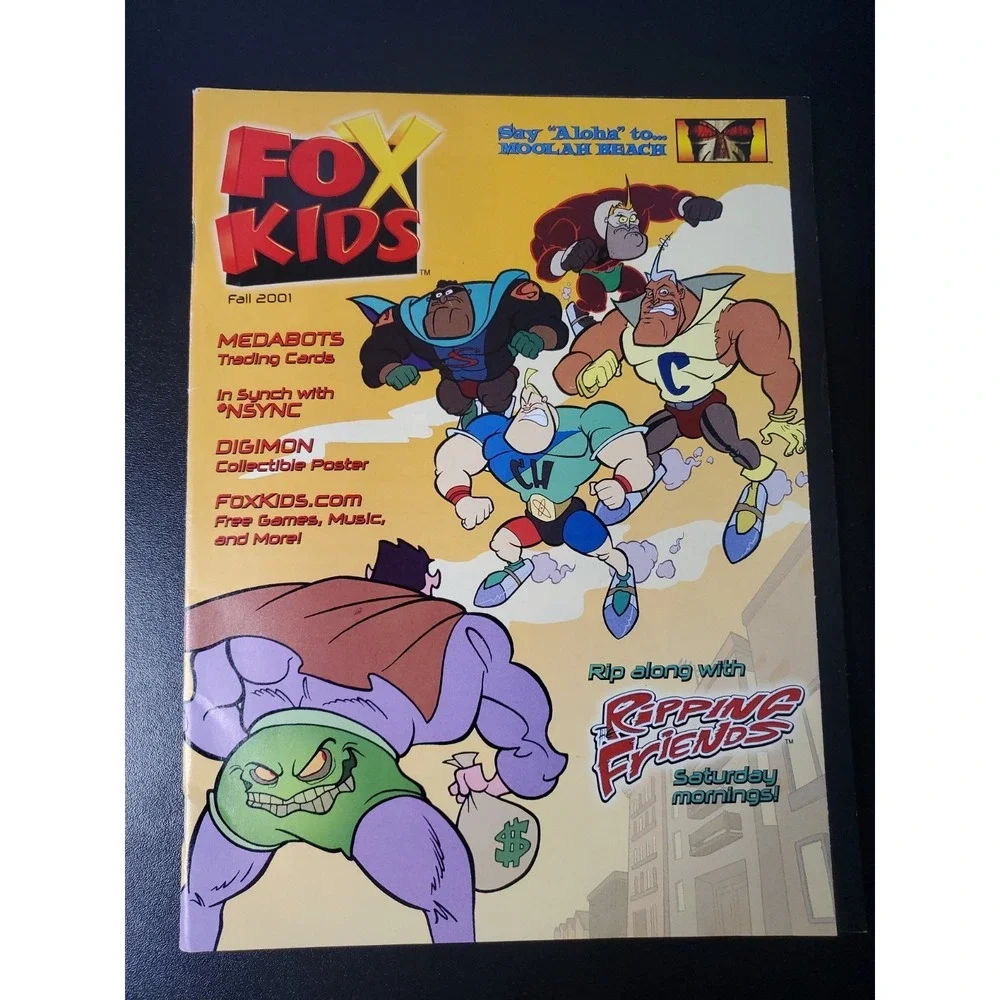 Fox Kids Magazine-Fall 2001- Medabots Trading Cards High Quality See Pics!